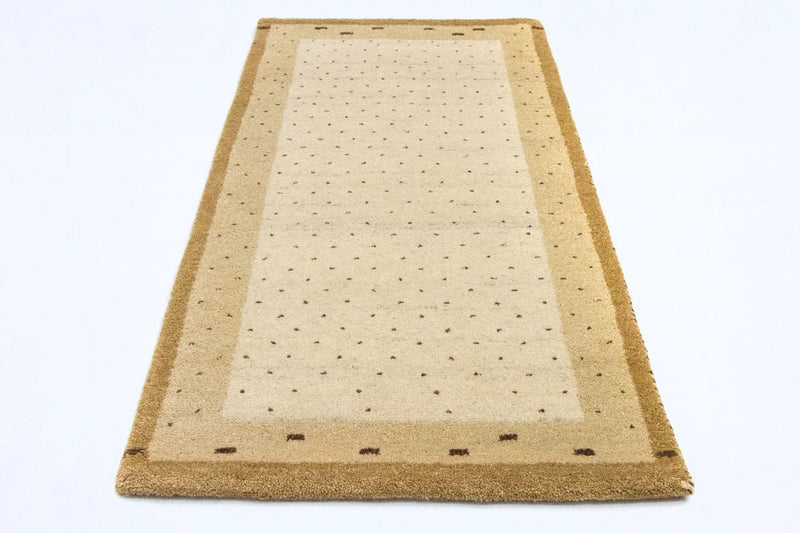 Tapis Gabbeh - Indus - 136 x 72 cm - beige