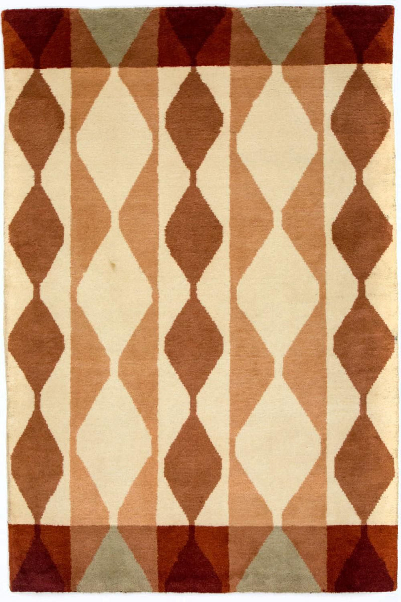Tapis Gabbeh - Indus - 182 x 119 cm - multicolore