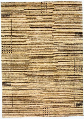 Tapis Gabbeh - Indus - 202 x 140 cm - multicolore