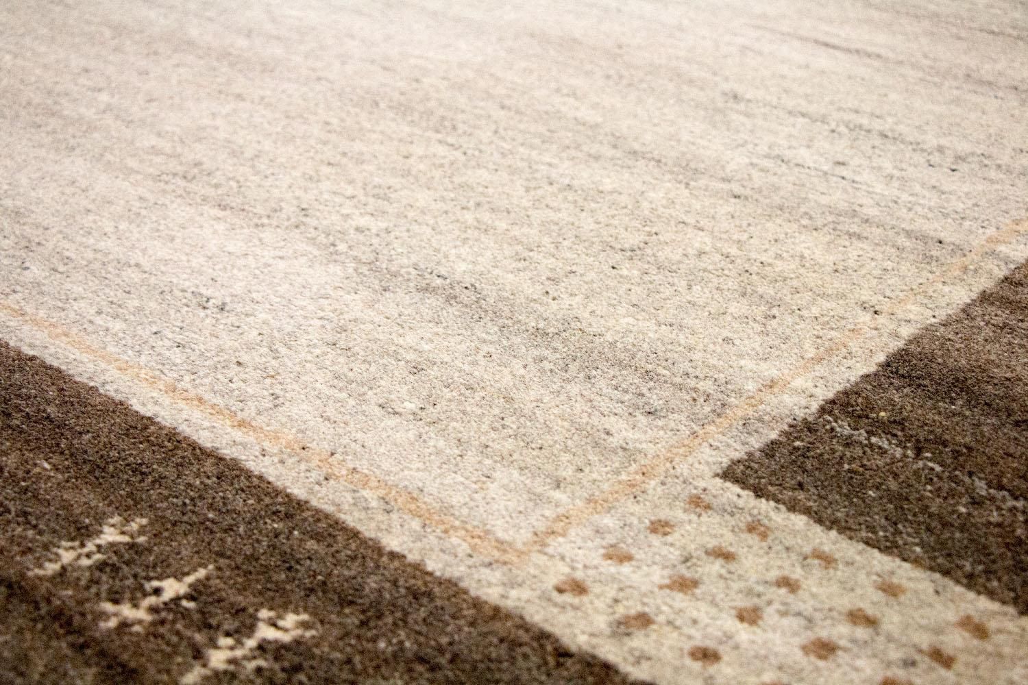 Tapis Gabbeh - Indus - 200 x 139 cm - beige