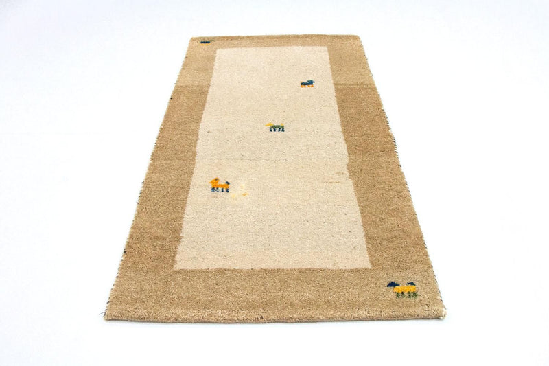 Tapis Gabbeh - Indus - 140 x 70 cm - beige