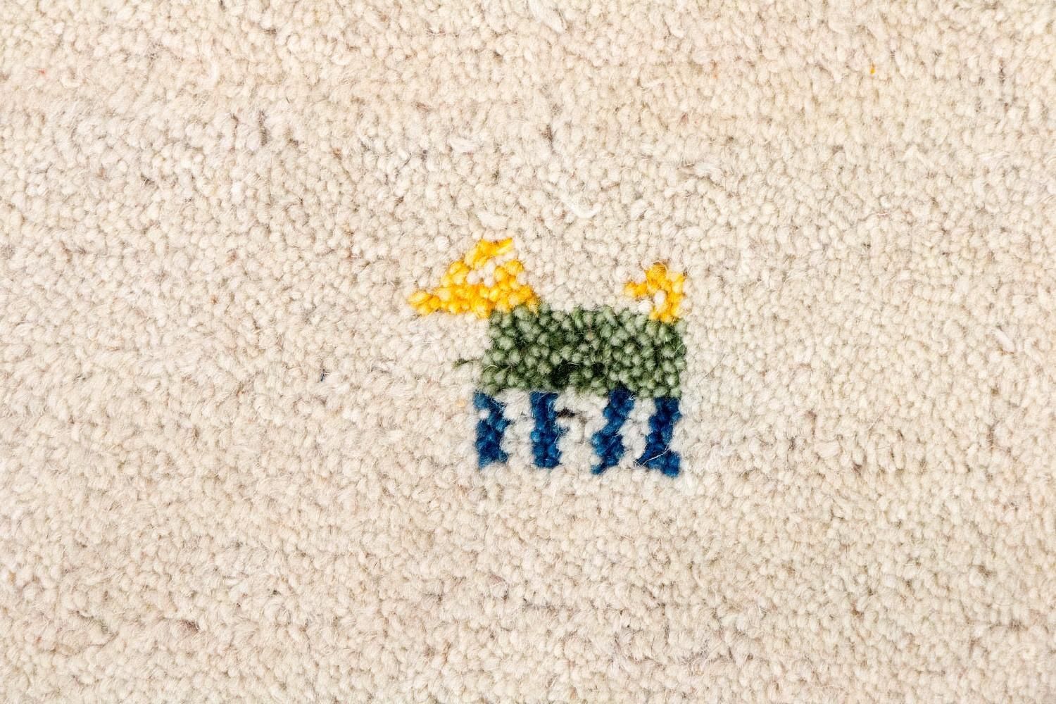 Tapis Gabbeh - Indus - 140 x 70 cm - beige