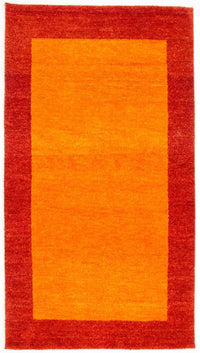 Tapis Gabbeh - Indus - 160 x 93 cm - orange
