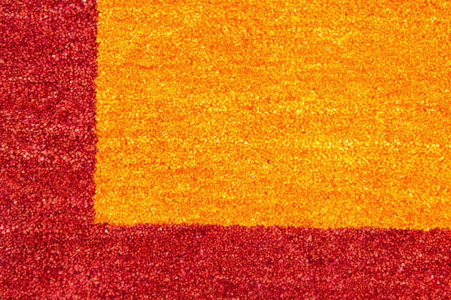 Tapis Gabbeh - Indus - 160 x 93 cm - orange