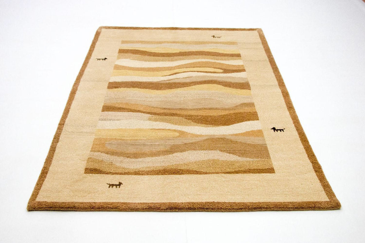 Tapis Gabbeh - Indus - 203 x 140 cm - multicolore