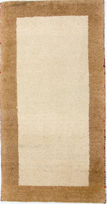 Tapis Gabbeh - Indus - 132 x 68 cm - beige