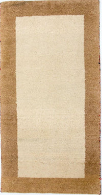Tapis Gabbeh - Indus - 132 x 68 cm - beige