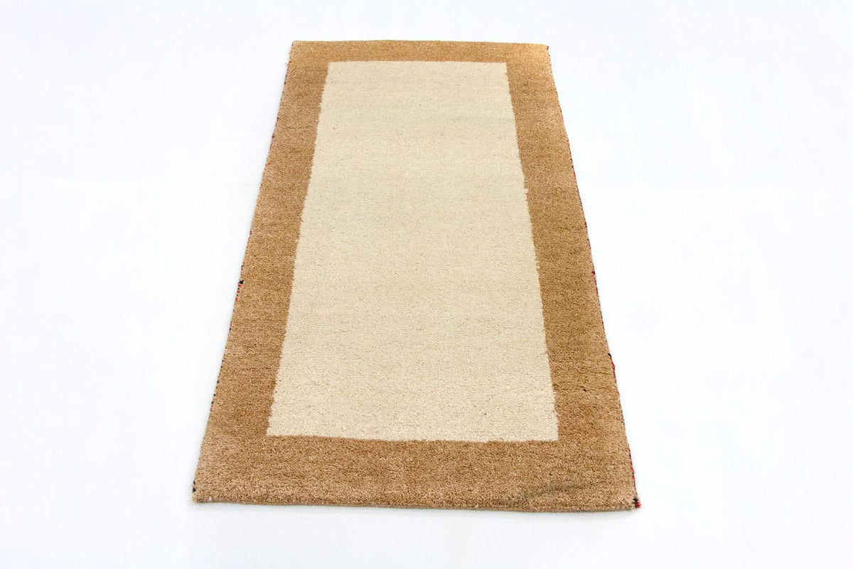 Tapis Gabbeh - Indus - 132 x 68 cm - beige