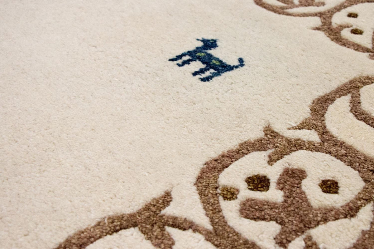 Tapis Gabbeh - Indus - 228 x 155 cm - beige