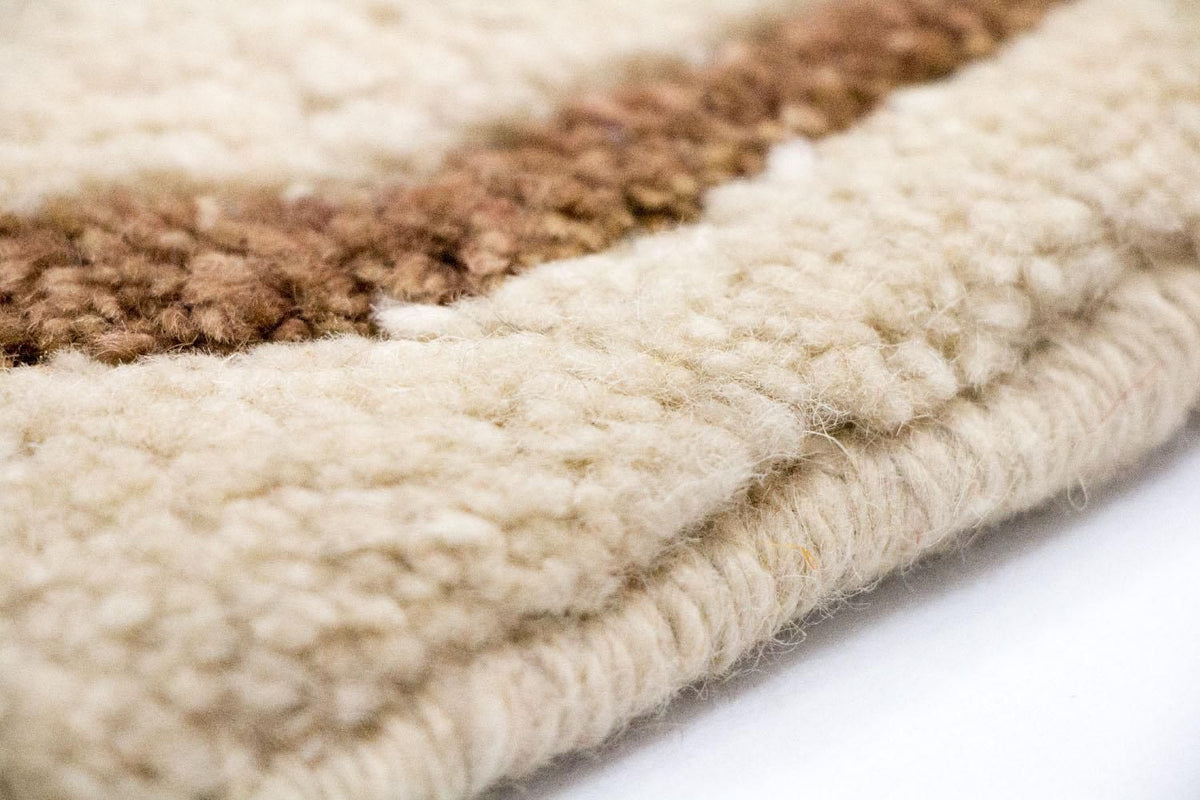 Tapis Gabbeh - Indus - 228 x 155 cm - beige