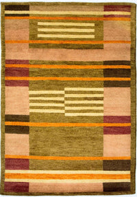 Tapis Gabbeh - Indus - 200 x 140 cm - multicolore