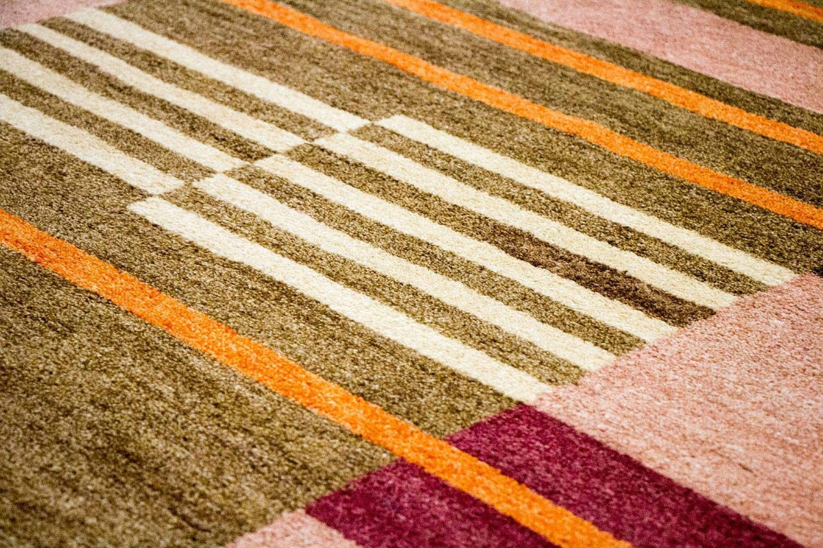 Tapis Gabbeh - Indus - 200 x 140 cm - multicolore