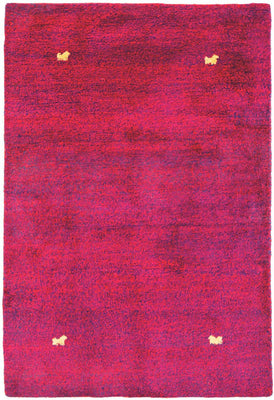 Tapis Gabbeh - Indus - 205 x 140 cm - rose