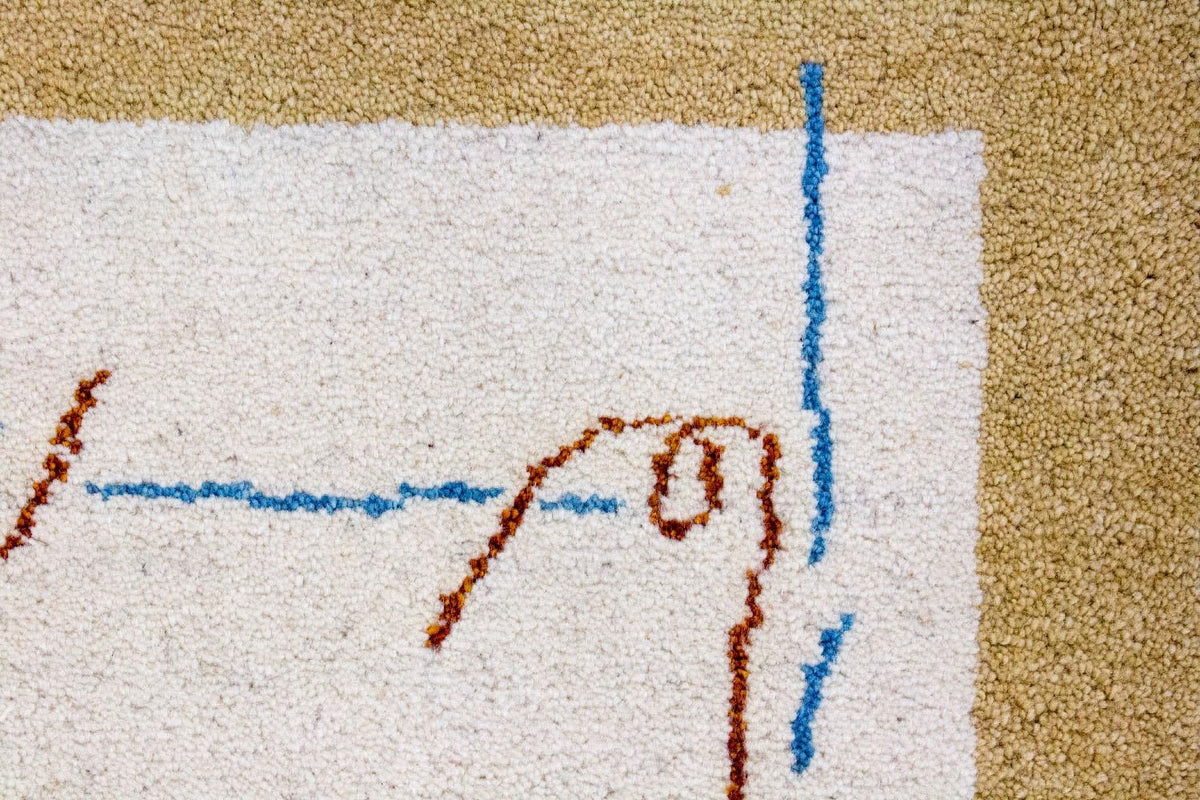 Tapis Gabbeh - Indus - 140 x 70 cm - beige