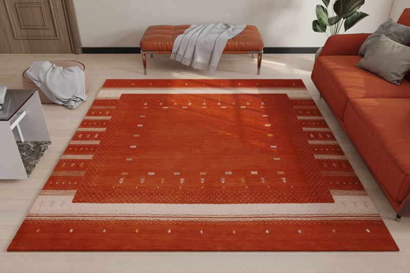 Tapis Gabbeh - Loribaft Softy - Aurora Flair - carré
