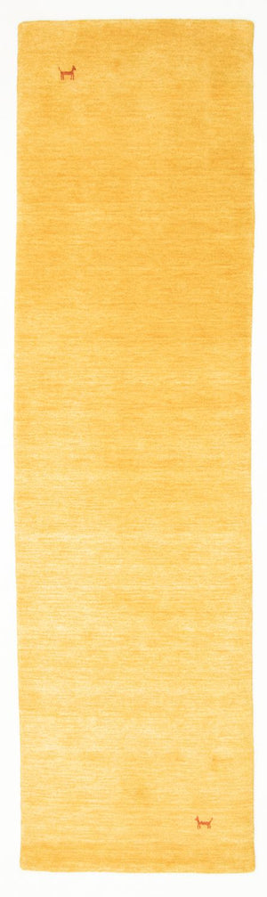 Tapis de couloir Tapis Gabbeh - Indus - 200 x 80 cm - or
