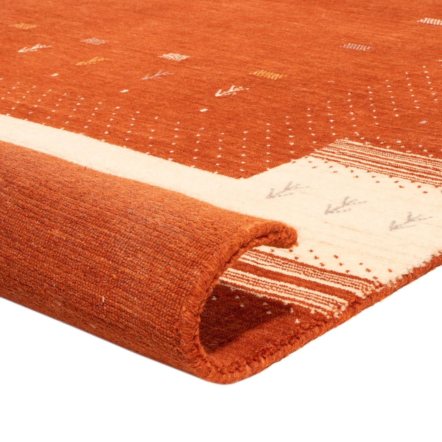 Tapis Gabbeh - Loribaft Softy - Aurora Flair - carré