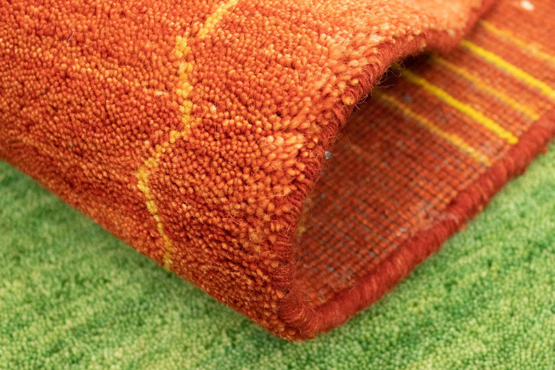Tapis Gabbeh - Indus - 180 x 120 cm - vert