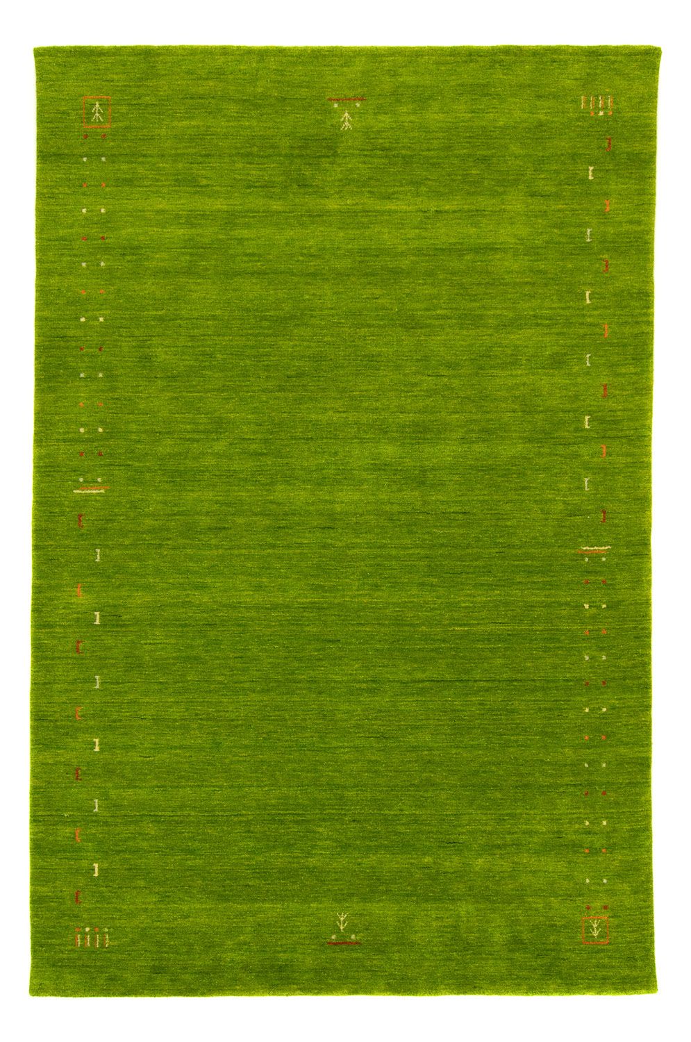 Tapis Gabbeh - Indus - 60 x 40 cm - vert