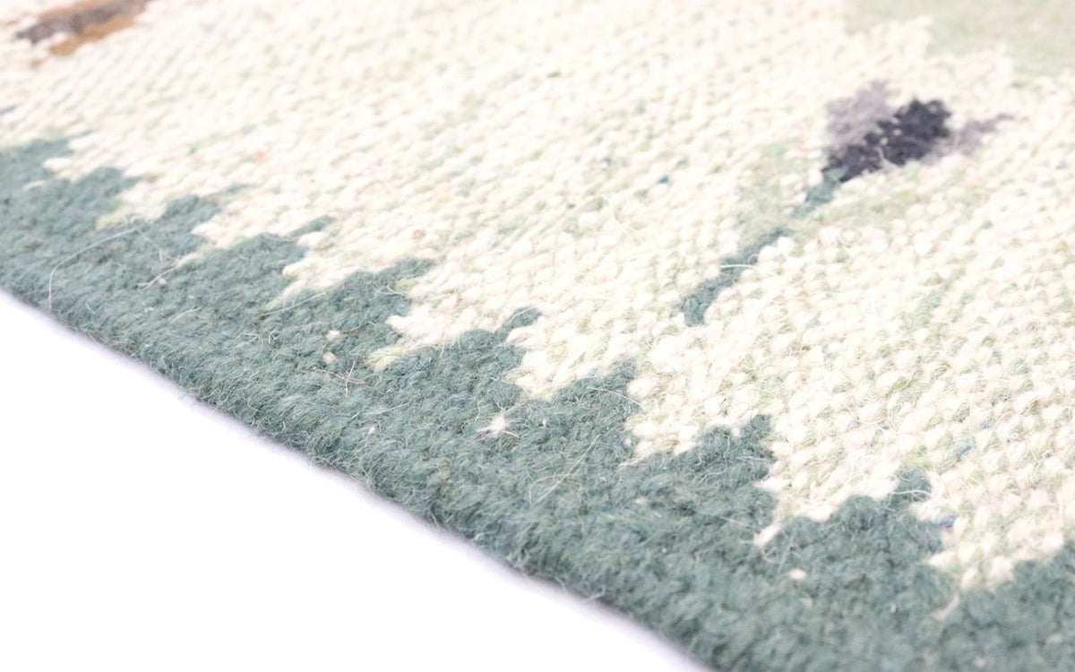 Tapis de couloir Tapis Kelim - Tendance - 250 x 80 cm - vert clair