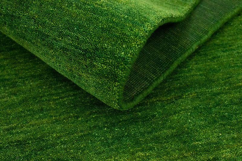 Tapis de couloir Tapis Gabbeh - Indus - 200 x 80 cm - vert