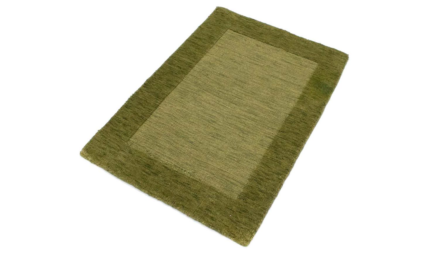 Tapis en laine - 90 x 60 cm - vert clair