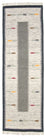 Tapis de couloir Tapis Kelim - Tendance - 250 x 80 cm - gris