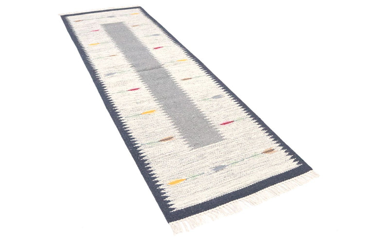 Tapis de couloir Tapis Kelim - Tendance - 250 x 80 cm - gris