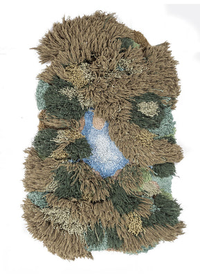 Tapis en laine originale  - 150 x 90 cm - multicolore