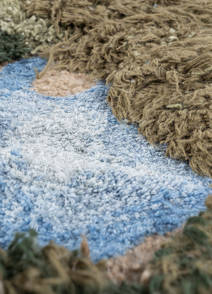 Tapis en laine originale  - 150 x 90 cm - multicolore