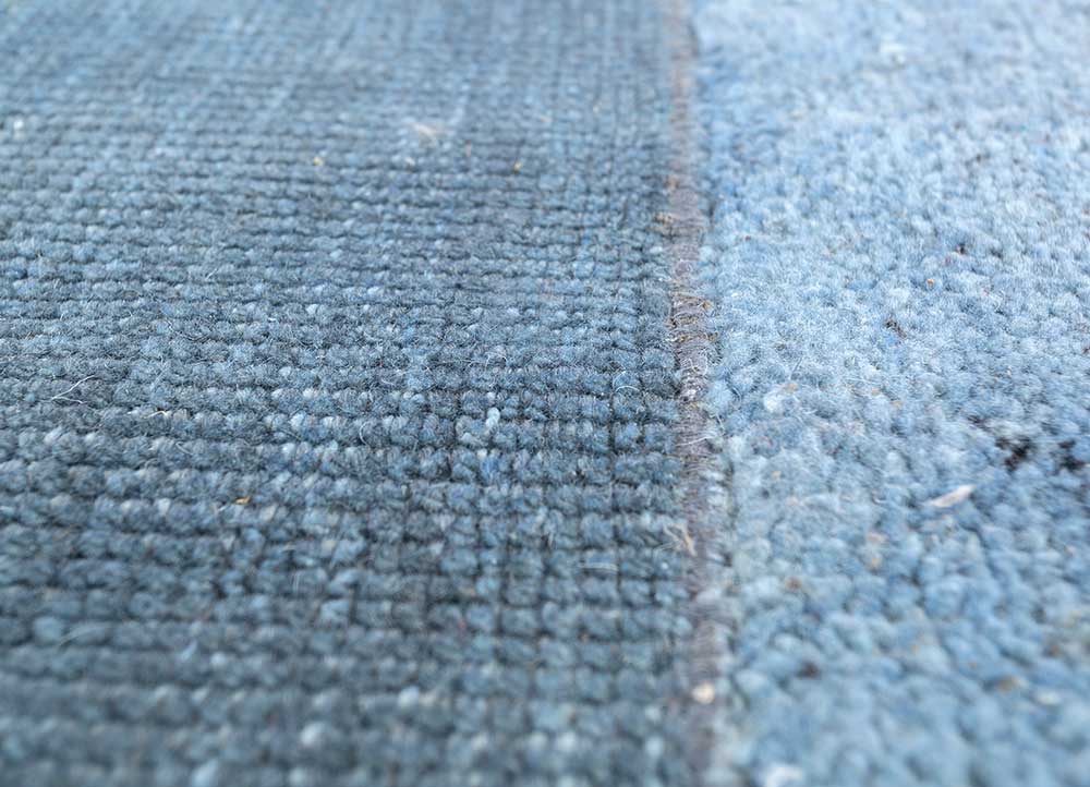 Tapis en laine originale  - 180 x 180 cm - bleu
