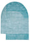 Tapis design originale  - 210 x 150 cm - turquoise