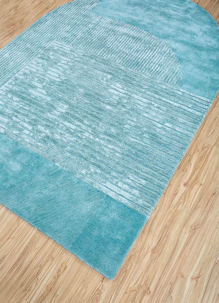 Tapis design originale  - 210 x 150 cm - turquoise