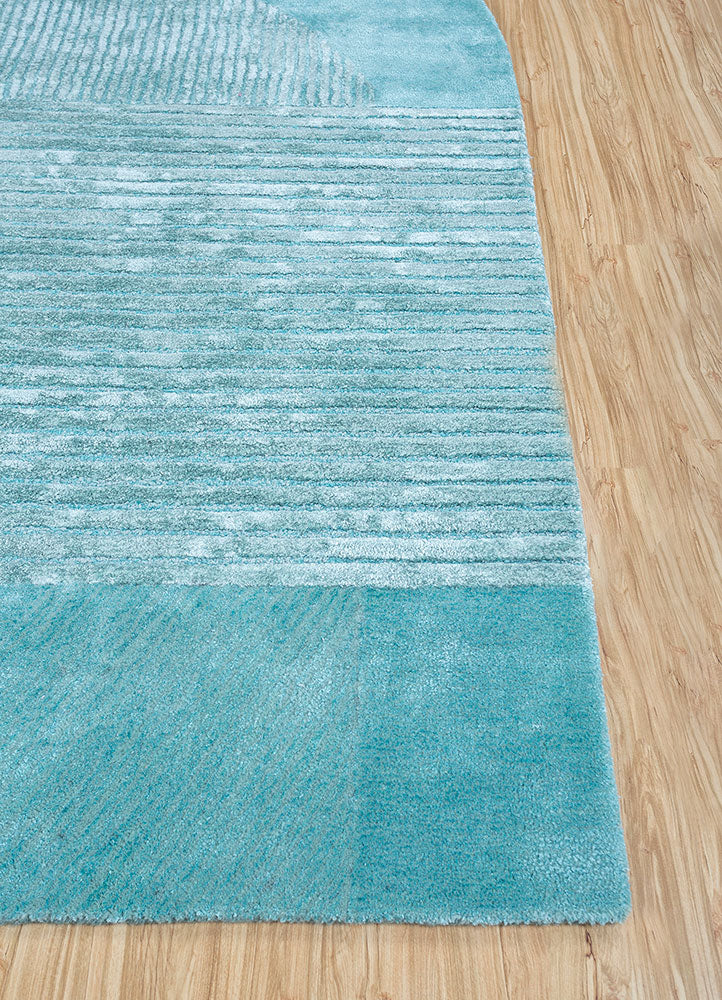 Tapis design originale  - 210 x 150 cm - turquoise
