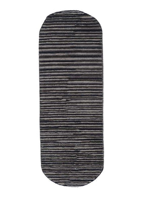 Tapis en laine originale  - 152 x 55 cm - anthracite