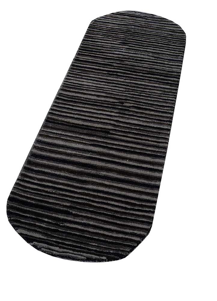 Tapis en laine originale  - 152 x 55 cm - anthracite