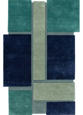 Tapis en laine originale  - 235 x 158 cm - multicolore