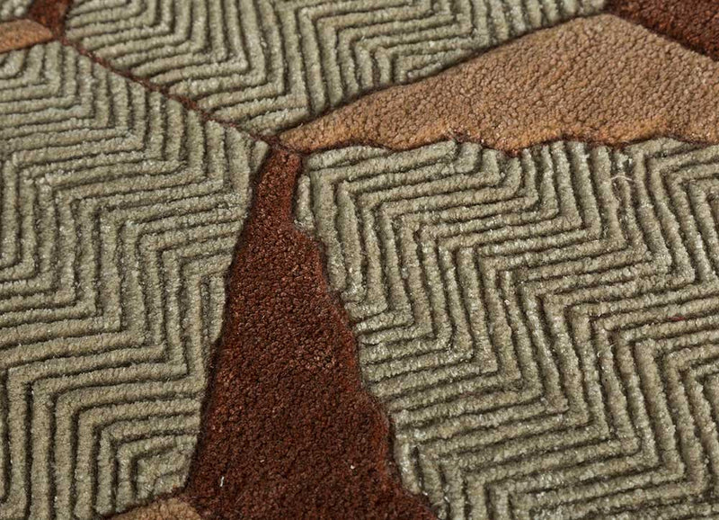 Tapis en laine originale  - 140 x 195 cm - vert menthe