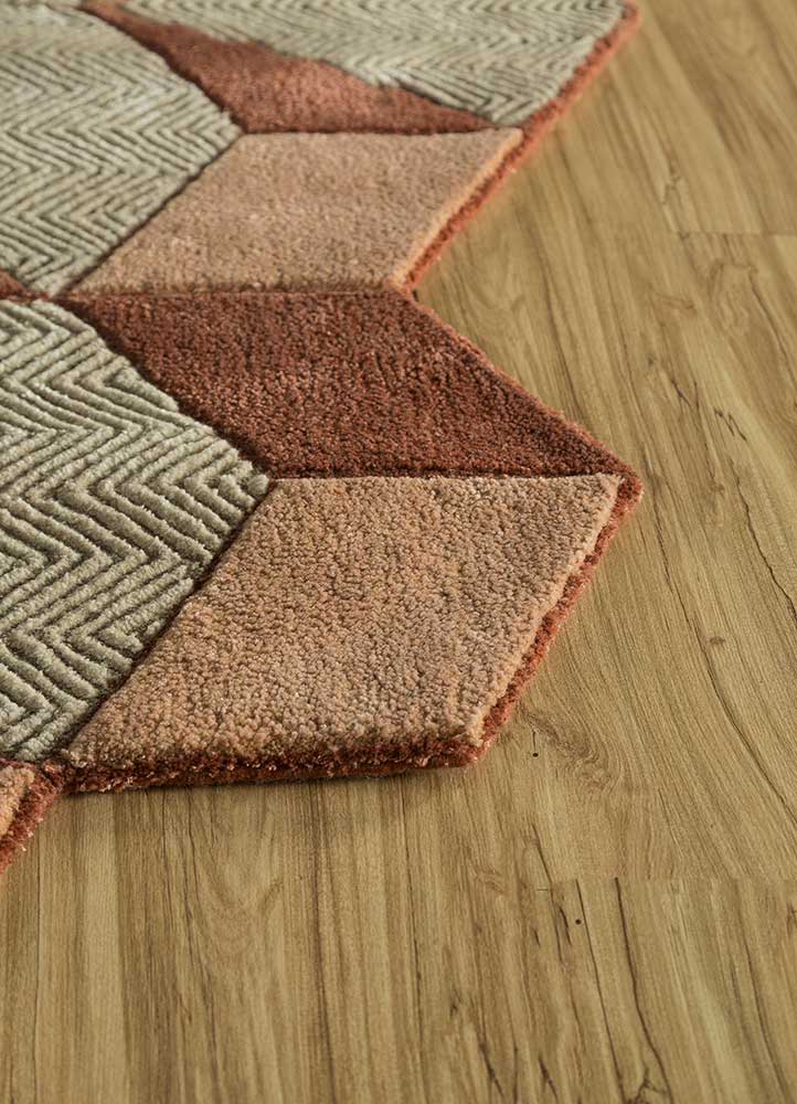 Tapis en laine originale  - 140 x 195 cm - vert menthe