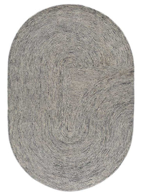 Tapis en laine originale  - 225 x 150 cm - gris