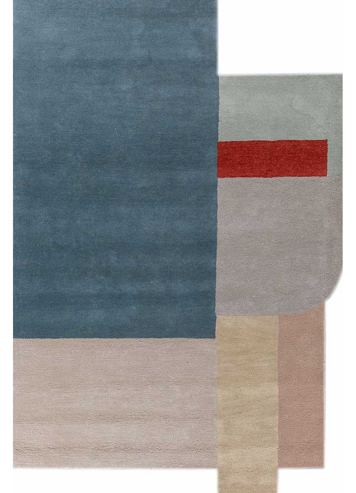 Tapis en laine originale  - 235 x 150 cm - multicolore