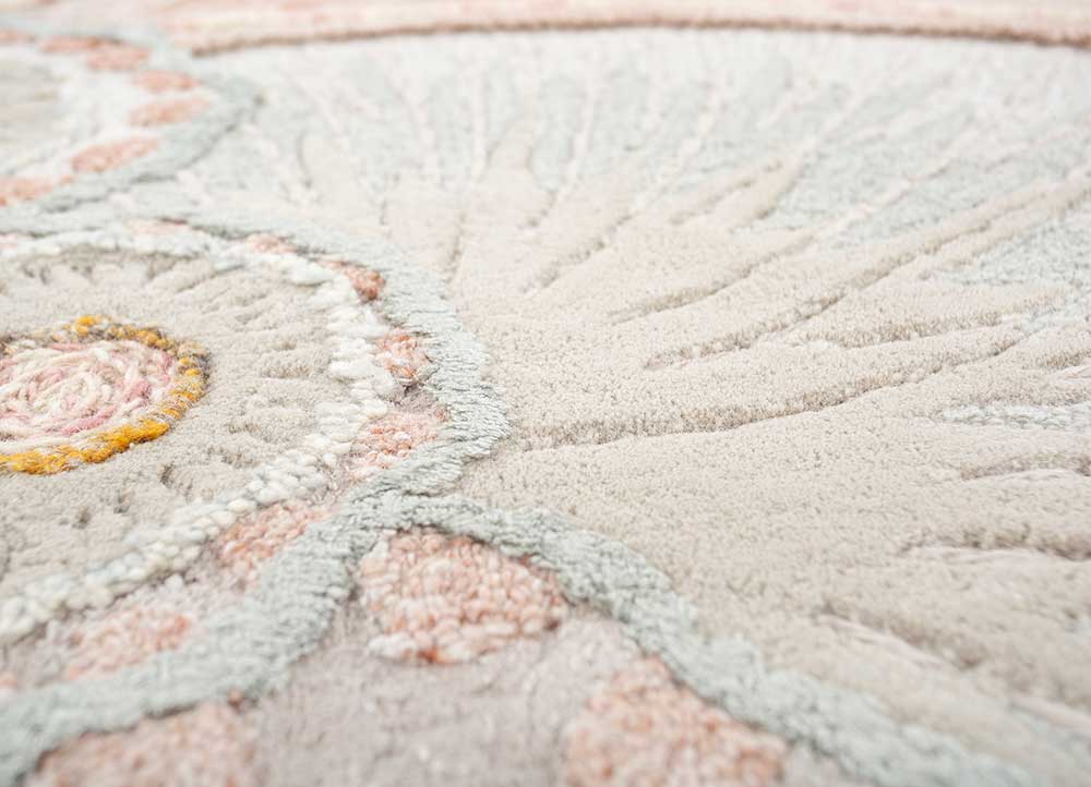 Tapis en laine originale  - 240 x 180 cm - beige