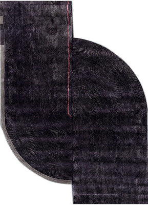 Tapis design originale  - 330 x 240 cm - anthracite