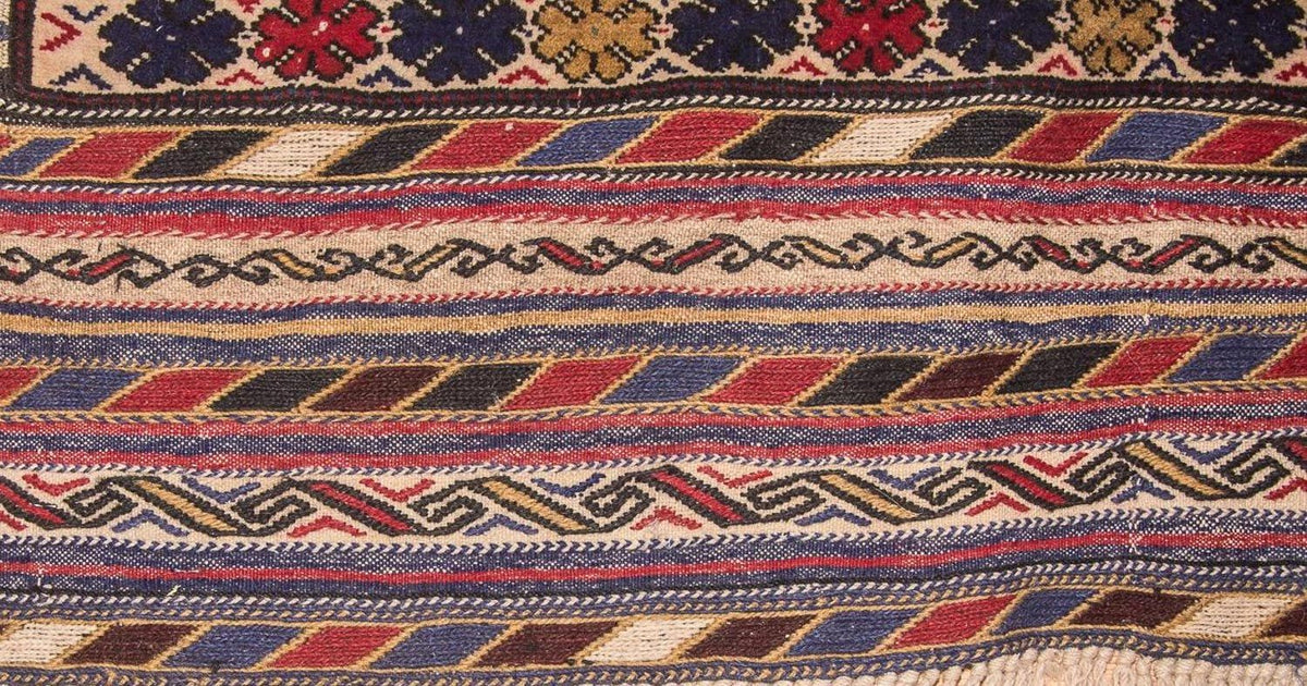 Tapis Kelim - Vieux - 276 x 185 cm - beige