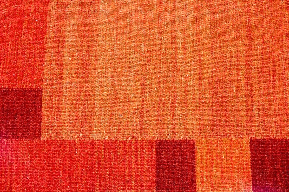 Tapis Kelim - Tendance - 202 x 143 cm - orange