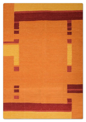 Tapis Kelim - Tendance - 205 x 145 cm - orange