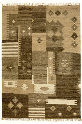 Tapis Kelim - Tendance - 200 x 140 cm - multicolore