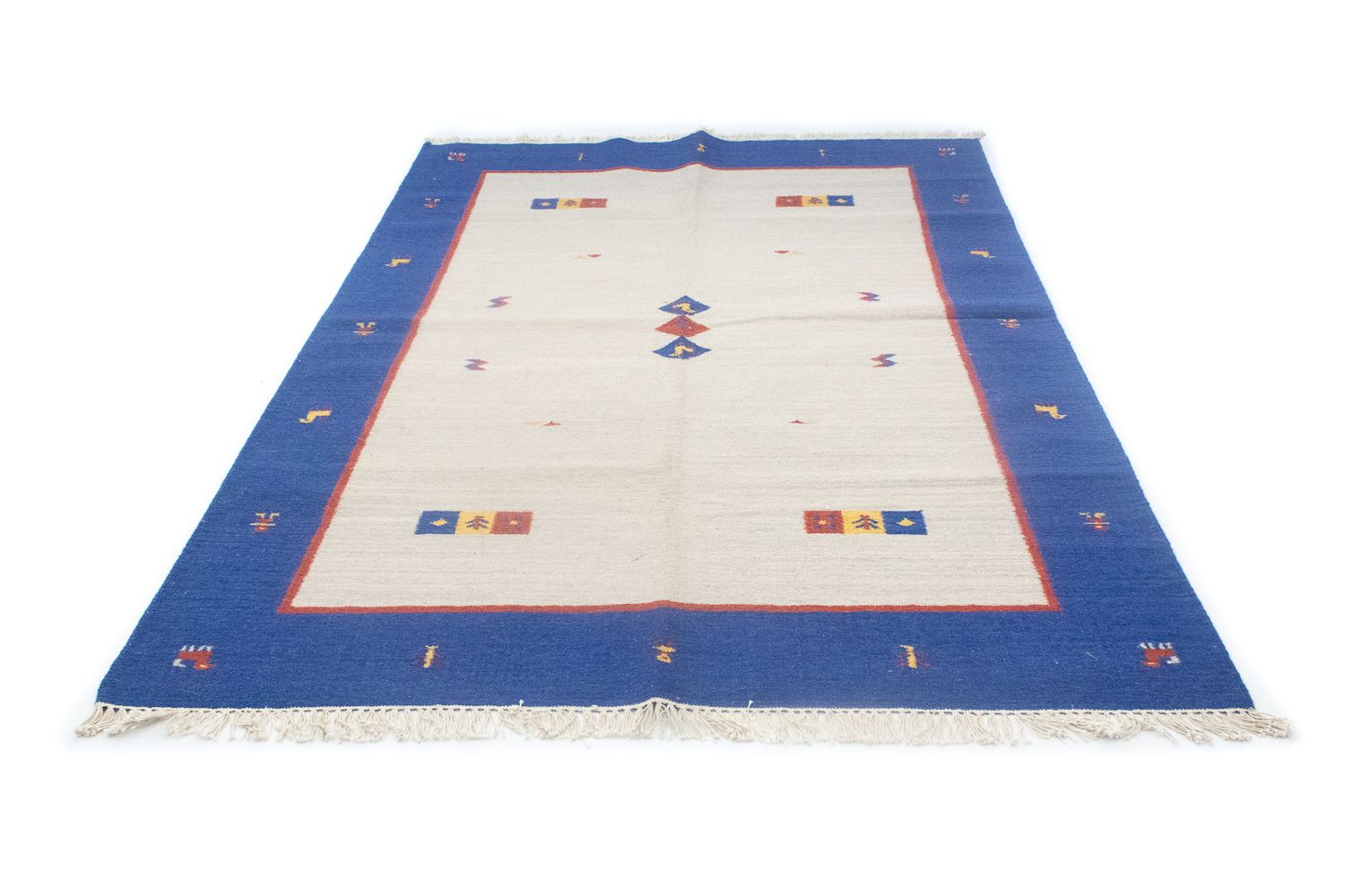 Tapis Kelim - Tendance - 200 x 140 cm - beige