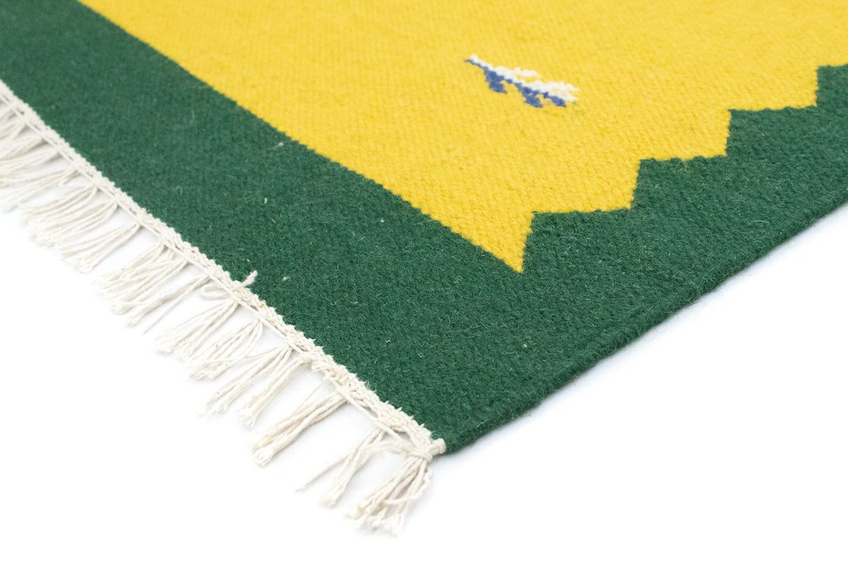 Tapis Kelim - Tendance - 180 x 120 cm - jaune