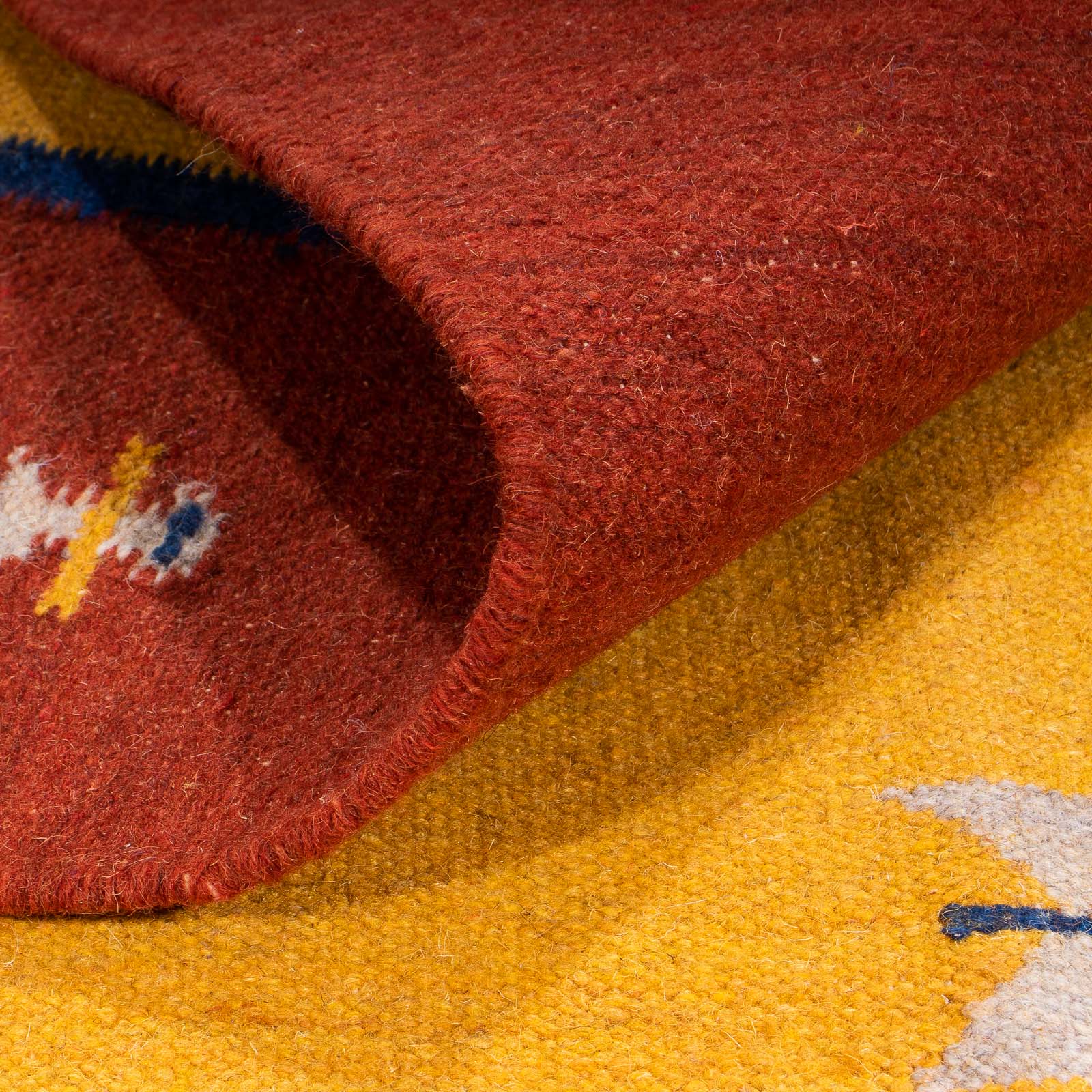 Tapis Kelim - Tendance - 240 x 170 cm - or